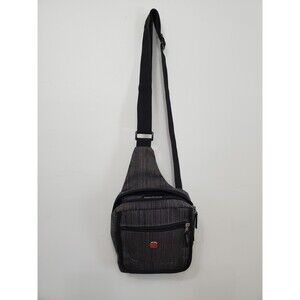 Swiss Gear Sling Bag Grey with Adjustable Crossbody Shoulder Strap